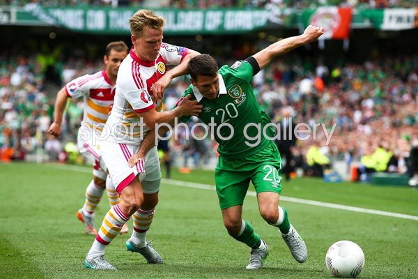 Matt Ritchie Scotland v Wes Hoolahan Ireland