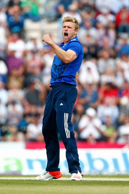 David Willey England v New Zealand Southampton 2015