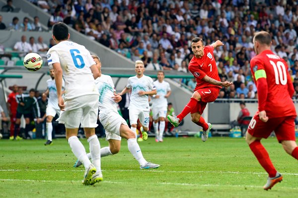  Jack Wilshere England goal v Slovenia