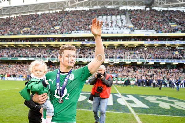 Brian O'Driscoll Dublin Farewell Ireland v Italy Six Nations 2014