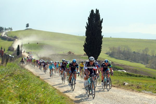Peloton Strade Bianchi Tuscany 2014