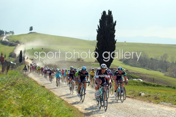 Peloton Strade Bianchi Tuscany 2014