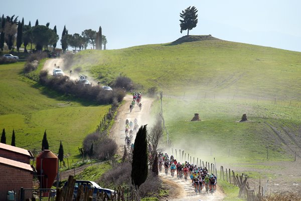 Peloton Strade Bianchi Tuscany 2014