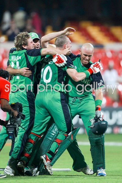 Ireland celebrate win v England World Cup 