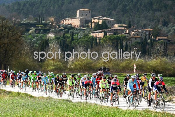 Peloton Strade Bianchi Tuscany 2014