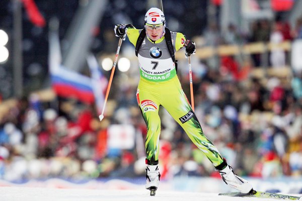 Anastasiya Kuzmina IBU Biathlon World Championships Khanty-Mansiysk 2011