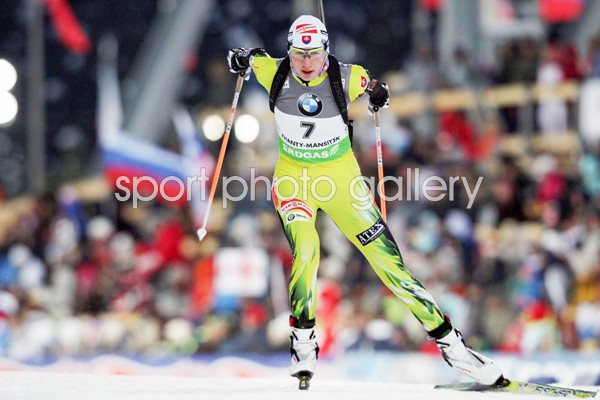 Anastasiya Kuzmina IBU Biathlon World Championships Khanty-Mansiysk 2011