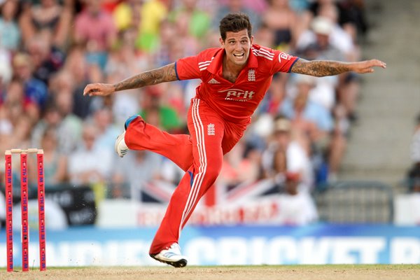 Jade Dernbach England v West Indies Barbados 2014