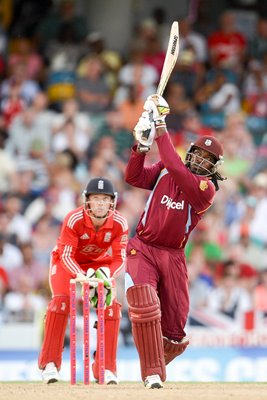 Chris Gayle West Indies v England T20 Barbados 2014