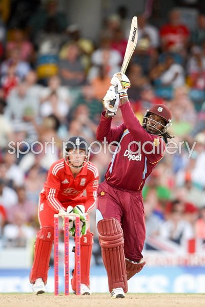 Chris Gayle West Indies v England T20 Barbados 2014
