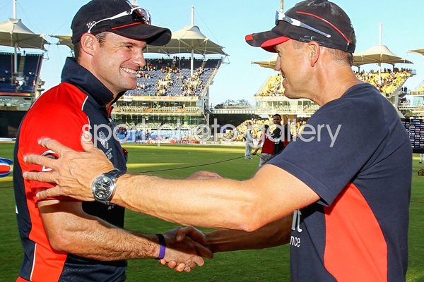 Strauss and Flower after South Africa win