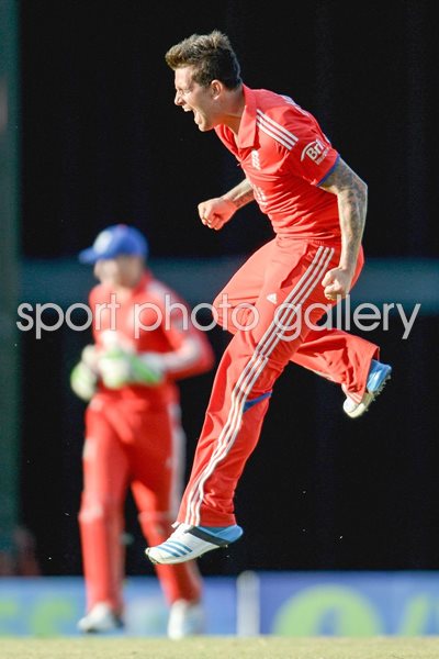 Jade Dernbach England v West Indies Barbados 2014