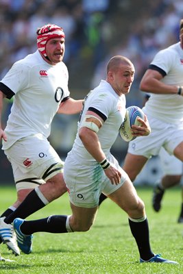 Mike Brown Ben Morgan England v Italy Rome 6 Nations 2014