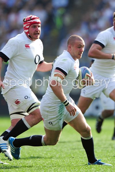 Mike Brown Ben Morgan England v Italy Rome 6 Nations 2014