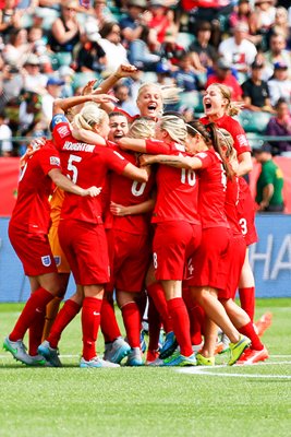 England Team Celebrate v Germany:  3rd Place Play-off