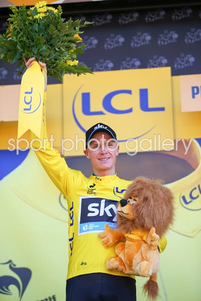 Chris Froome Yellow Jersey Winner Stage three 2015