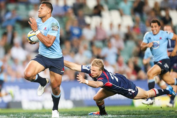 Israel Folau Waratahs v Rebels 2014