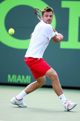 Stanislas Wawrinka Switzerland Sony Open Key Biscayne 2014