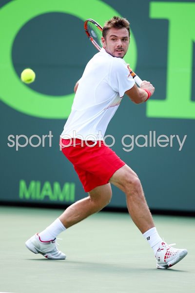 Stanislas Wawrinka Switzerland Sony Open Key Biscayne 2014