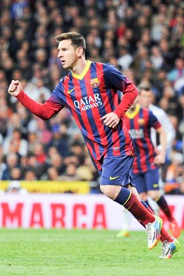 Lionel Messi Barcelona scores v Real Madrid 2014
