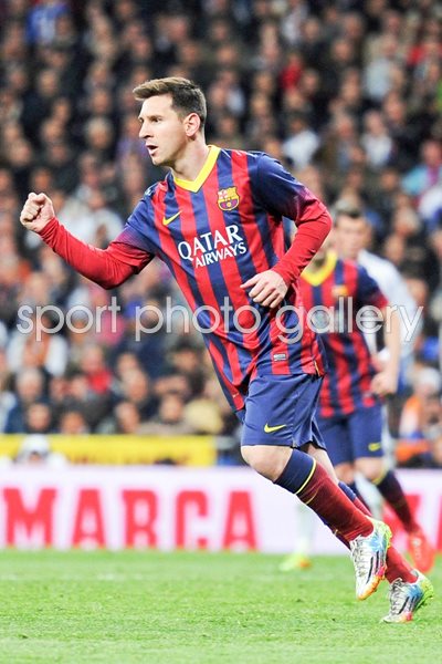 Lionel Messi Barcelona scores v Real Madrid 2014
