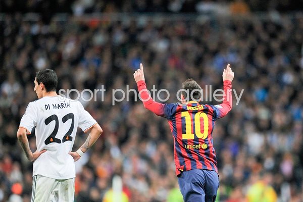 Leo Messi Barcelona scores v Real Madrid La Liga 2014