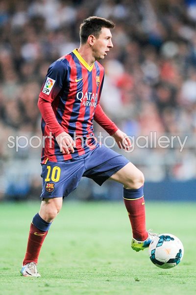 Leo Messi Barcelona v Real Madrid La Liga 2014