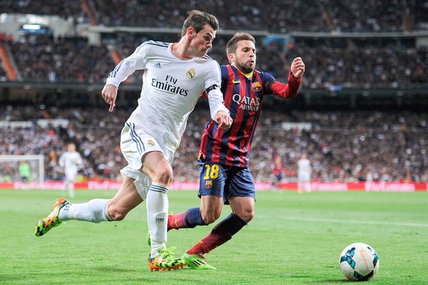 Gareth Bale Real Madrid v Jordi Alba Barcelona 2014