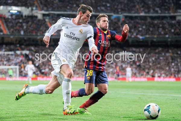 Gareth Bale Real Madrid v Jordi Alba Barcelona 2014