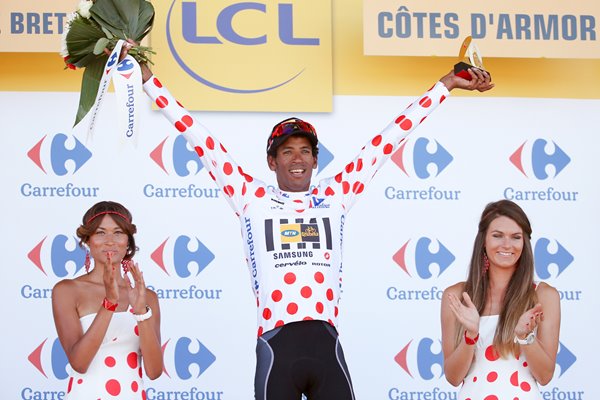Daniel Teklehaimanot Stage Eight Le Tour de France 2015 