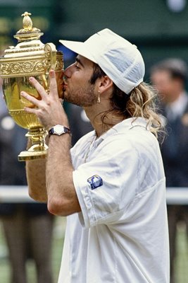 Andre Agassi Wimbledon Champion 1992