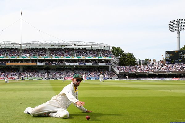 Nathan Lyon Australia v England Lords 2015