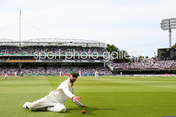 Nathan Lyon Australia v England Lords 2015
