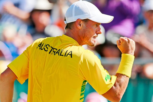 Lleyton Hewitt Australia v Kazakhstan 2015