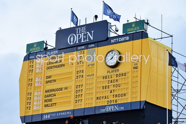 British Open Final Score Board 2015