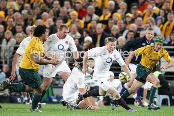 Chris Ashton scores v Australia, Sydney 2010