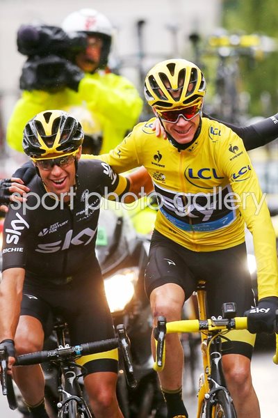 2015 Chris Froome & Richie Porte Paris