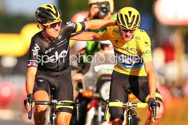Chris Froome & Geraint Thomas Tour De France 2015