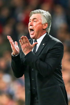 Carlo Ancelotti Real Madrid coach v Borussia Dortmund Champions League 2014