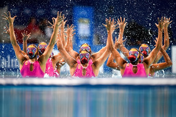 Synchronised Swimming The Mexico team 