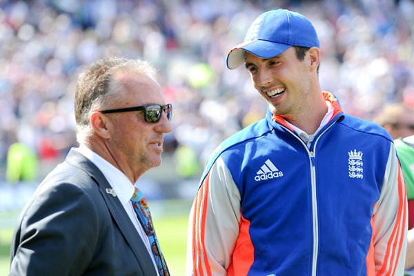 Steven Finn & Sir Ian Botham Edgbaston Ashes 2015