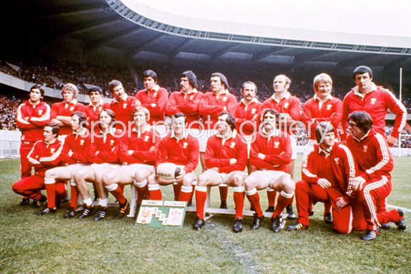 Wales Rugby Squad v France Paris 1977