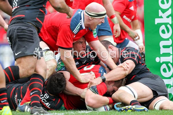Paul O'Connell Munster v Toulouse Heineken Cup Quarter Final 2014