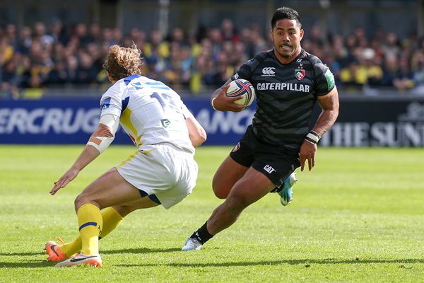 Manu Tuilagi v Aurelien Rougerie Leicester v Clermont Heineken Cup 2014