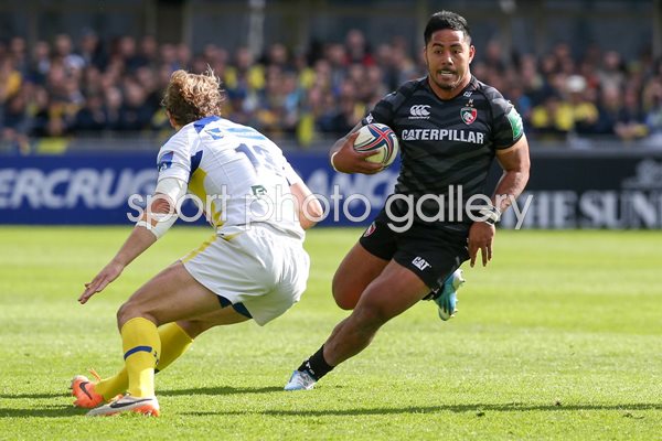Manu Tuilagi v Aurelien Rougerie Leicester v Clermont Heineken Cup 2014