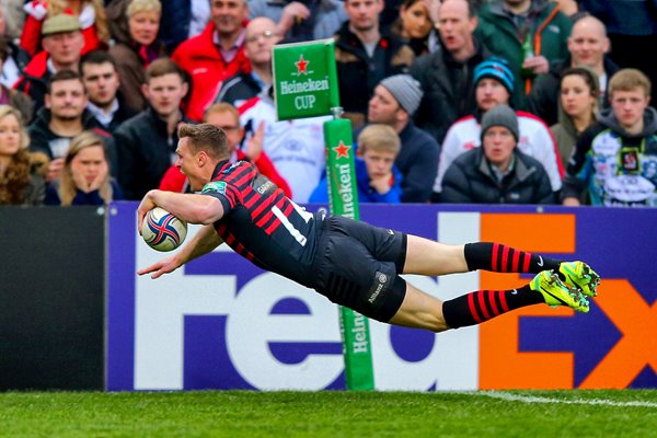 Chris Ashton scores Saracens v Ulster Heineken Cup 2014