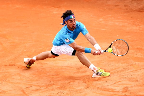 Fabio Fognini Italy v Great Britain Davis Cup World Group 2014