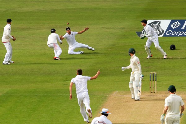 Alastair Cook, Ian Bell & Michael Clarke Trent Bridge Ashes 2015