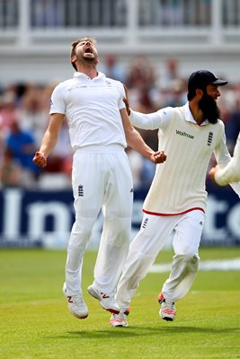 Mark Wood England Ashes Winning wicket Nottingham 2015