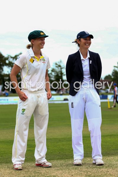Charlotte Edwards & Meg Lanning 2015 Women's Ashes Captains